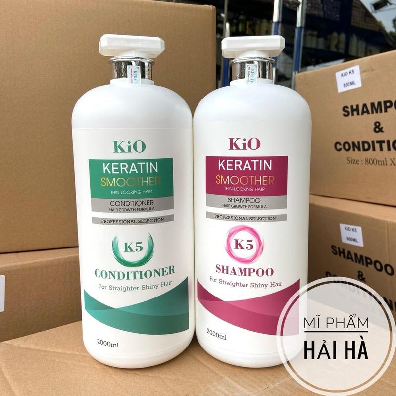 Product Introduction of Cặp Dầu Gội Xả KiO K5 Mềm Mượt Lưu Hương Lâu Phục Hồi Tóc Hư Tổn 2000ml×2 1