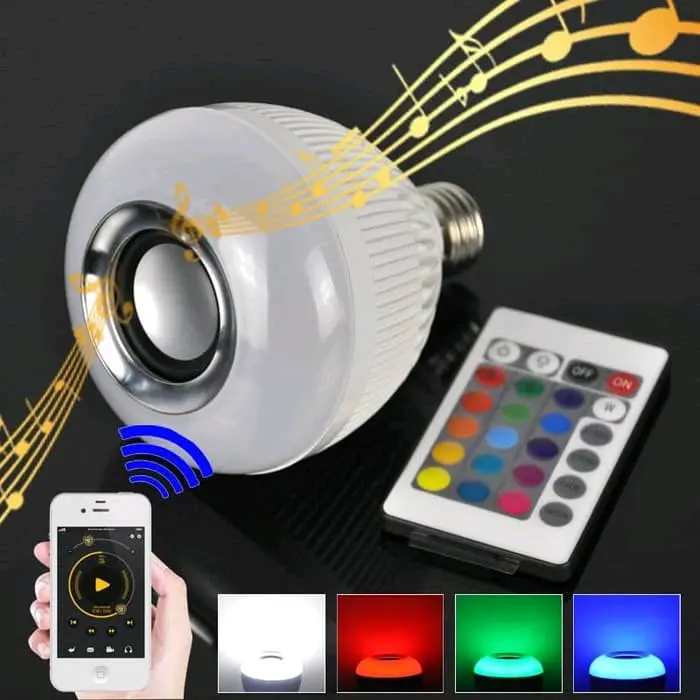 COD FREE ONGKIR LED SPEAKER BLIETOOTH ALL IN ONE / BOHLAM MUSIK Bluetooth Putih 2