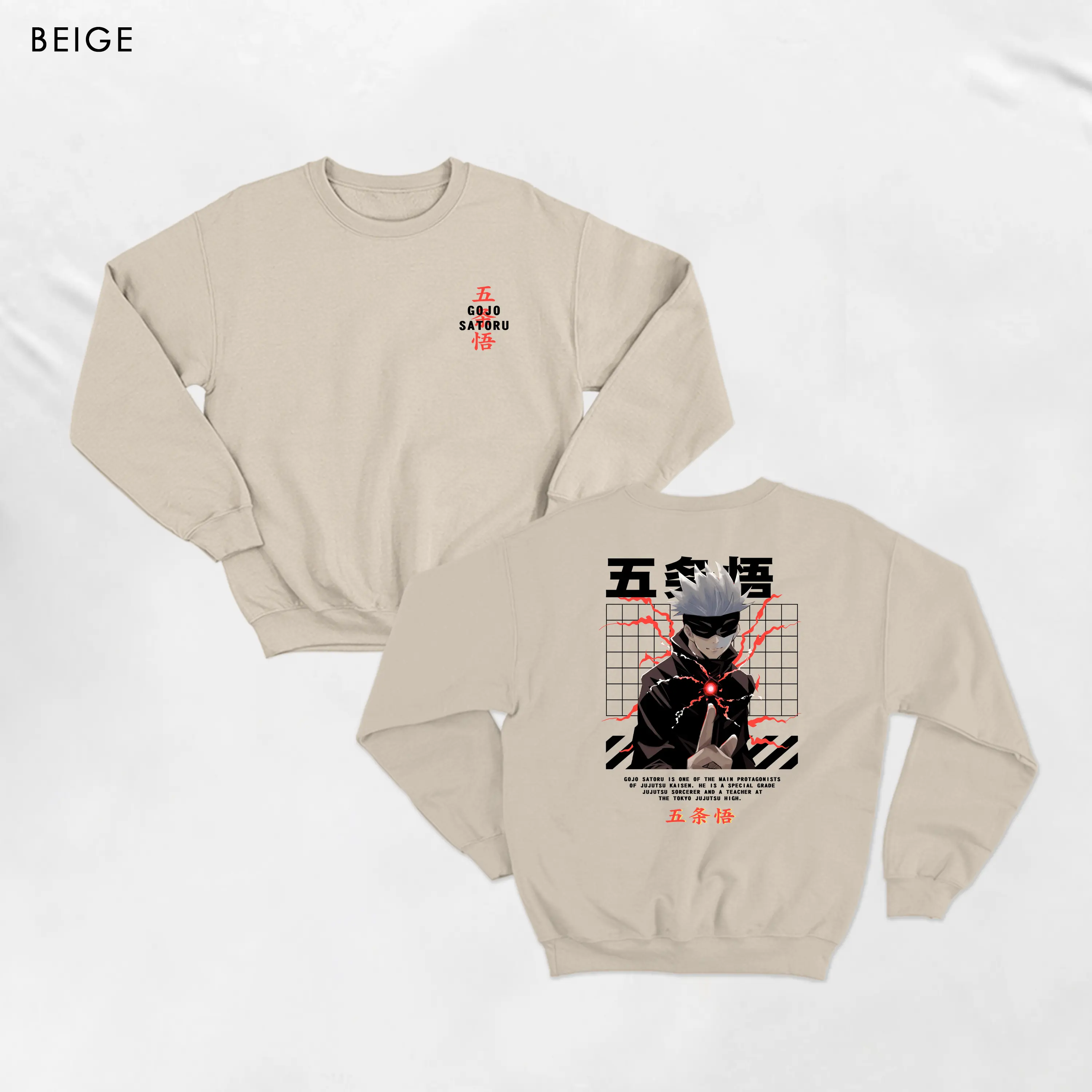 GOJO VOL II  BASIC SWEATER UNISEX M - XXL ( SABLON )