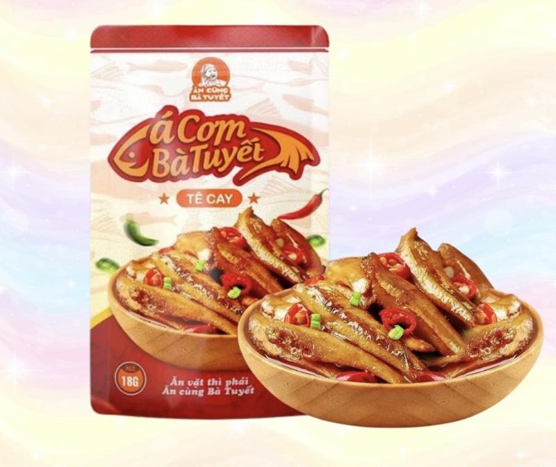 Bịch 20 Gói Cá cơm Ăn cùng bà Tuyết vị tê cay 18gr gói