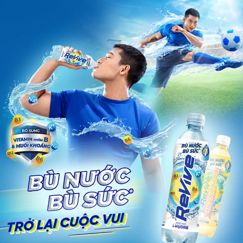 (Lốc 6 chai) Nước uống Revive chanh muối/muối khoáng bù nước, bù khoáng chai 390ml/500ml 4