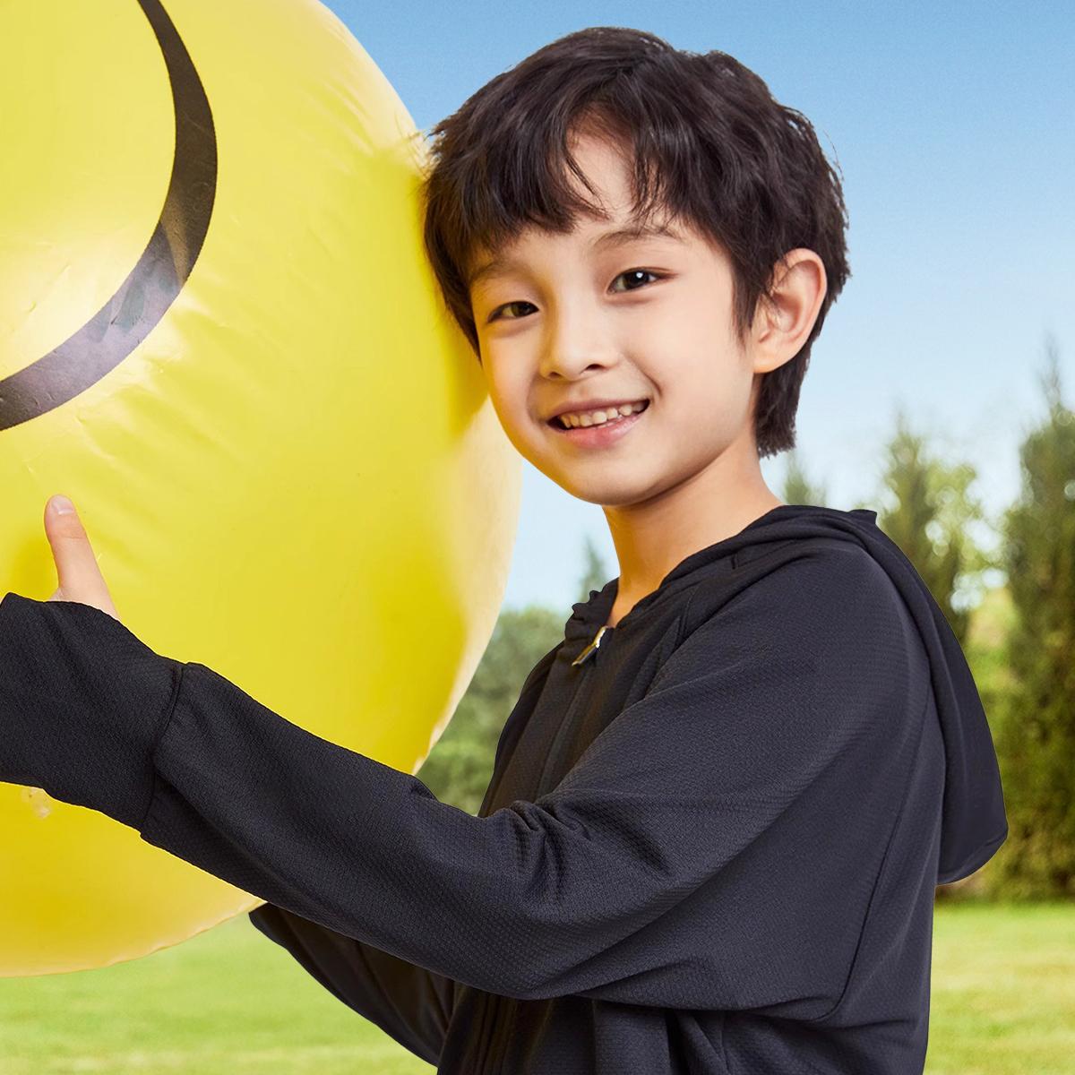 KKTOP Jaket UV Hoodie Jaket Anak Laki laki Perempuan Unisex UPF50+ Unisex 5-12 Tahun (KIDS Jaket 01)