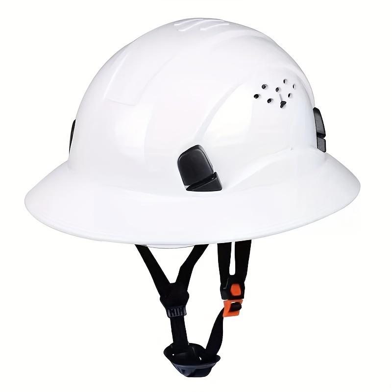 Product Introduction of 1pc Full Brim Safety Helmet With Breathable Structure, Safety Helmet Work Safety Helmet For Men And Women, 6-point Adjustable Ratchet Suspension 11