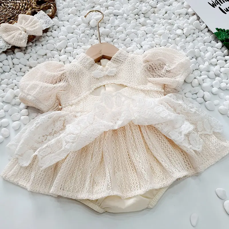 (From Bé) Body ren vân gỗ kèm tuban 3-12kg Trẻ sơ sinh 1