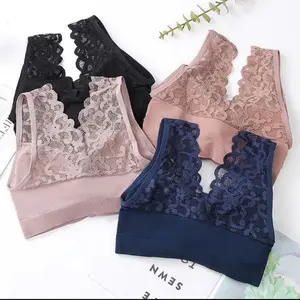 PROMO 4 PCS BRA BRALETTE TANKTOP PARIS BRIANNA Busa Renda Top Nyaman Lembut Wanita Bh