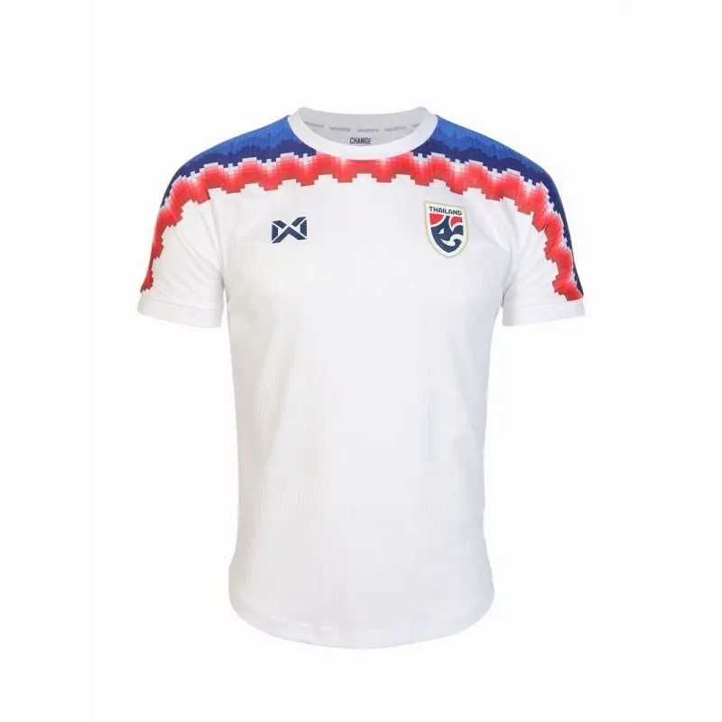 Summer New Sports Jersey Sports Short Sleeve 2023-24 Thailand National Team Thailand Football Football Jersey No. 3 White
