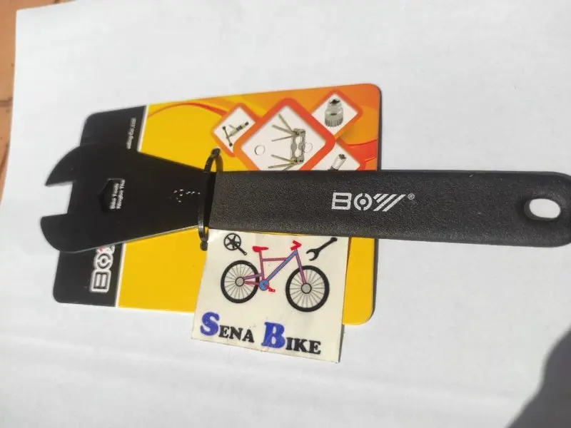 BOY - Kunci Pedal Sepeda/ Kunci Pas Pedal/ Kunci Kones 13/ 14/ 15/ 17/ 18/ 19 - Kunci untuk Pasang Pedal Sepeda/ Bike Pedal Spanner 1