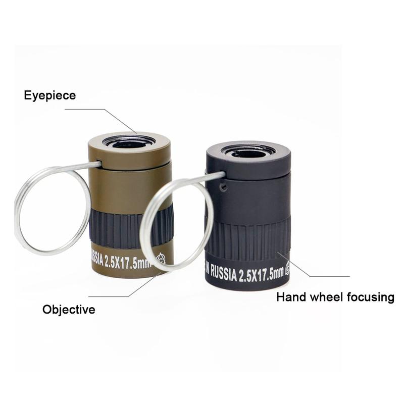 Product Introduction of 2.5X17.5MM HD Eye Protection Mini Telescope Single-Tube Telescope With Finger Buckle #471826 57
