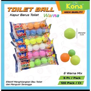 Kapur Barus / Kamper Toilet / Kamar mandi Isi 5 pcs 1pack Ball Besar Anti serangga