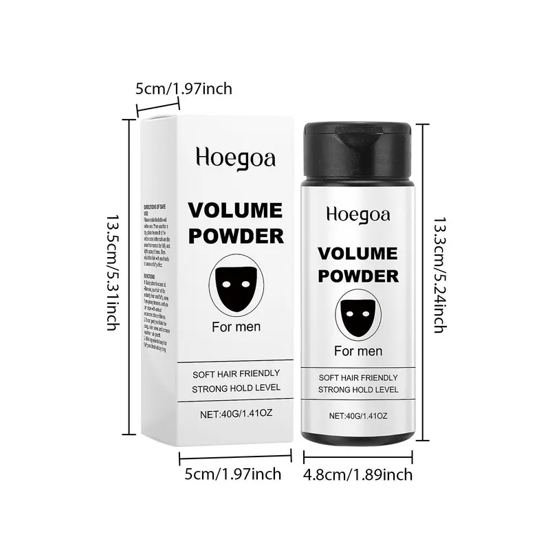 Hair Styling Powder, Quick Oil Absorption, Gentle Non-wash Hair Powder, Long Lasting Hair Styling Product for Men 3
