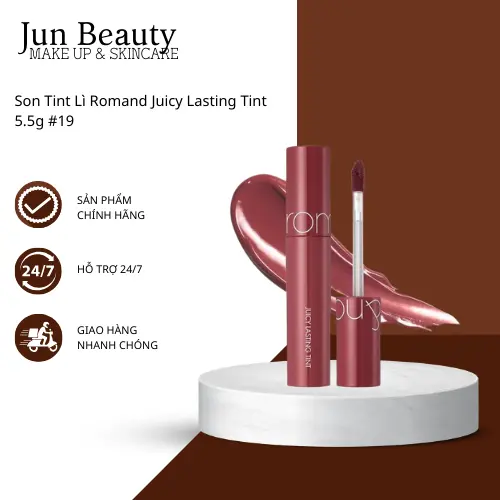 Son Tint Lì Romand Juicy Lasting Tint 5.5g #19 38  romand Cosmetic Mỹ Phẩm Son Môi 38 romand