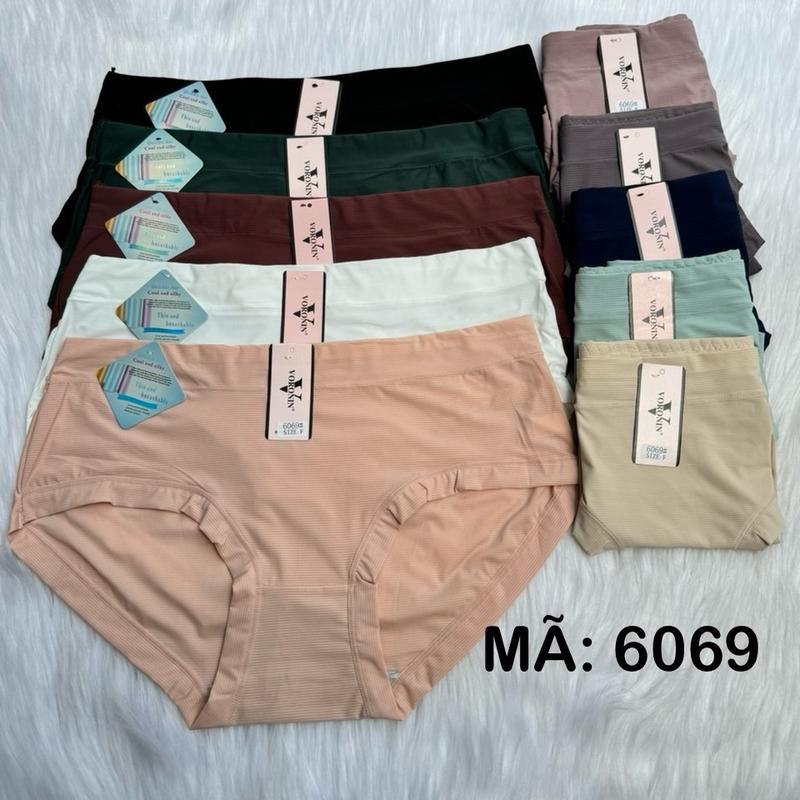 Quần lót nữ Thun lạnh thông hơi (6069 —2067) có 2 size từ 45kg-75kg