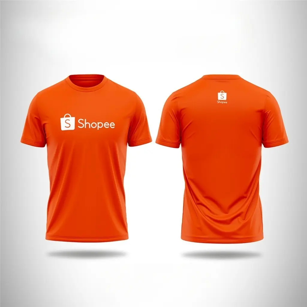 Jersi T-shirt, Shopefood Express Rider, Diperbuat daripada Bahan Microfiber, Atas Jersi