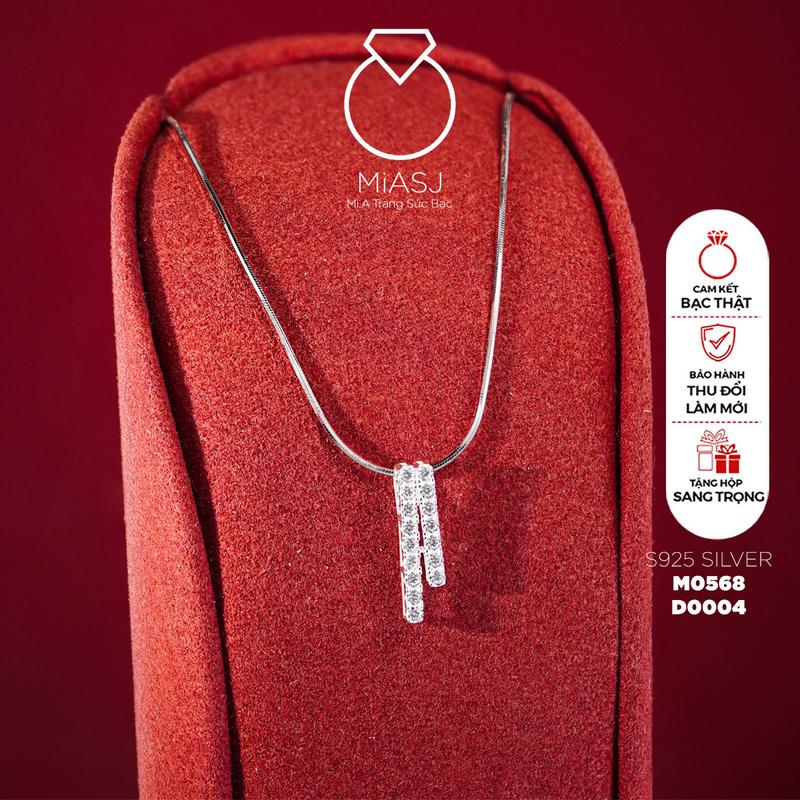 Set dây kèm mặt Bạc S925 thanh lịch cao cấp M0568 D0004  MiASJ
