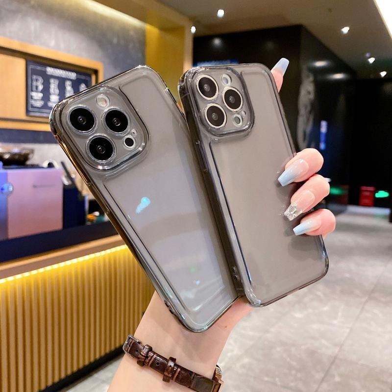 Product Introduction of Suitable for Apple 14promax transparent mobile phone case iphone16tpu anti-fall 15 space all-inclusive 13 protective cover 3