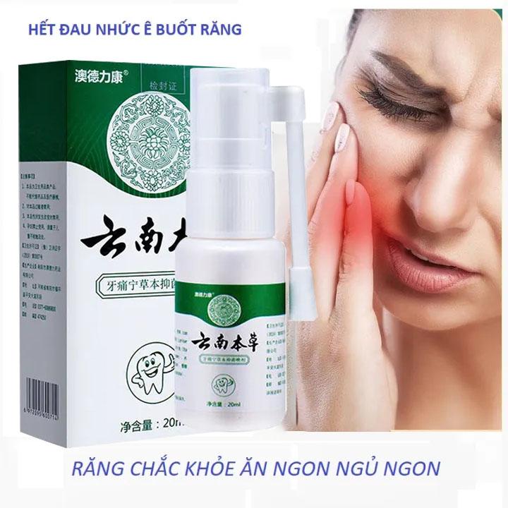 Toothache Spray  Chai Xịt Hết Đau Răng Ê Buốt Hết Đau Nhức Nhanh Chóng Ngăn Ngừa Sâu Răng Và Làm Thơm Miệng