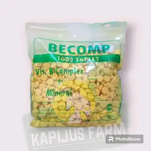 Becomp 1000 Tablet Raid All Vitamin B kompleks Ternak Murah Berkualitas