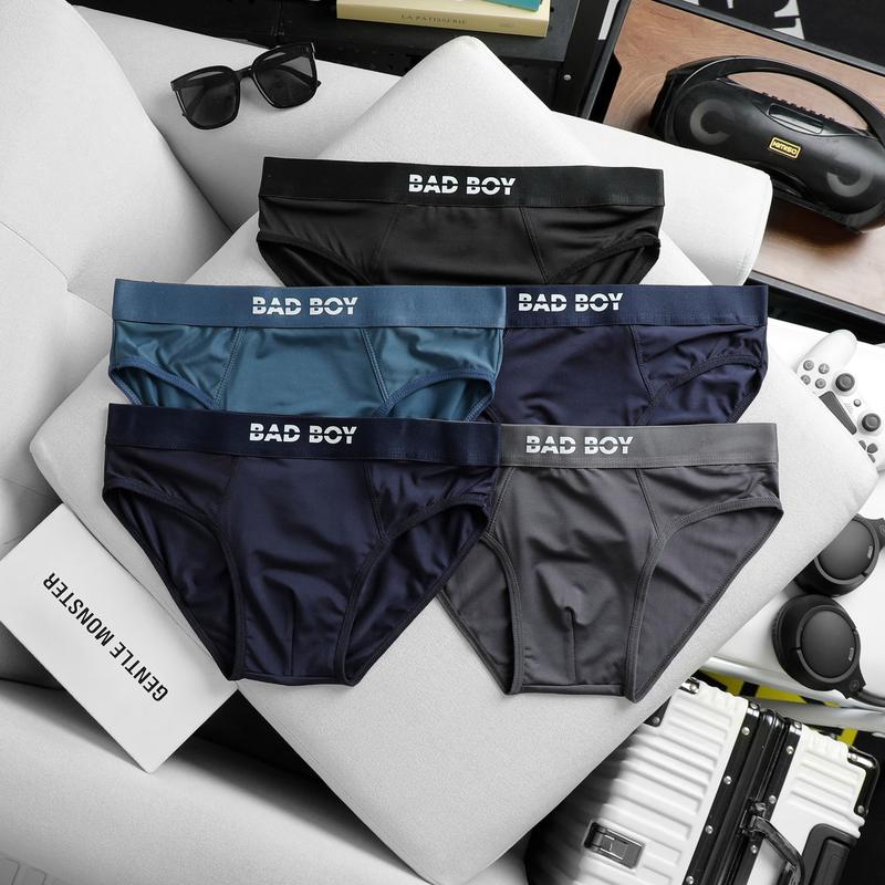 Combo 5 Quần Sịp Nam Cao Cấp mẫu chéo Vải Thun Lạnh, Quần Lót Nam tam giác Thời Trang Dành Cho Nam O2 (Được chọn màu) (Che tên đơn hàng) Quần Boxer xì nam Menswear