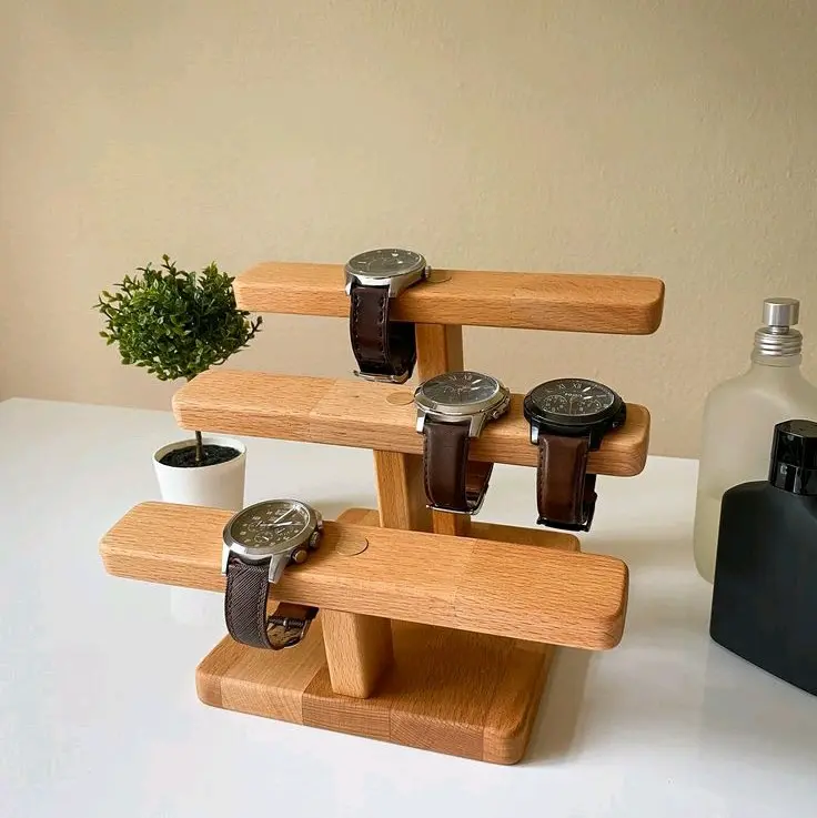 Watch Case, Watch Holder / Tempat Jam Tangan Dudukan Jam Tangan Kayu