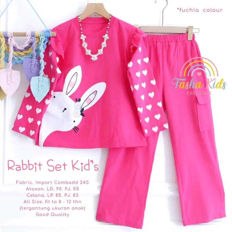 Rabbit setelan anak original terlaris bestseller by Pasha kids Galery Al Kahfi Solo 1