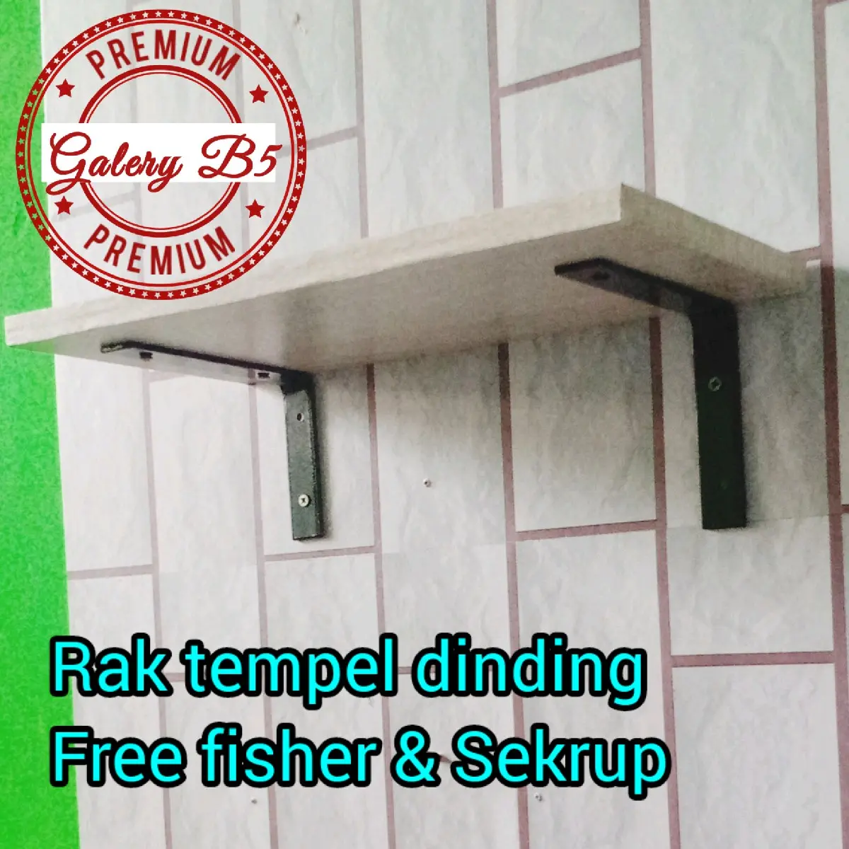 rak ambalan dinding 12cm x 40cm Besi