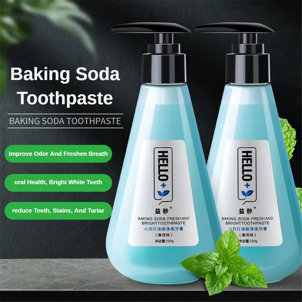 Net Red Explosions 220g Press Yi Second Baking Soda Toothpaste Fresh Mouth Gum Care Home Toothpaste