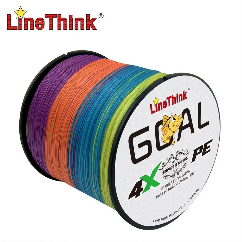 LineThink GOAL 300m/328yds Durable 4-strand Multifilament PE Braided Fishing Line – Super Strong, Anti-Abrasion, Smooth Casting, Lure Sea Fishing Tackle, Christmas Gift 6