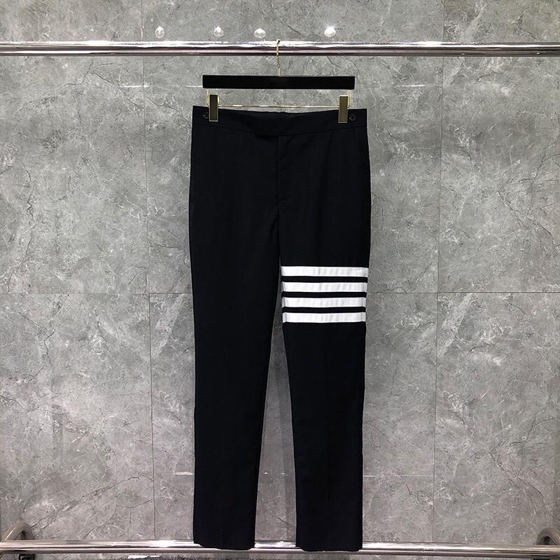  Quần Âu 3 Sọc Và 4 Sọc dành cho Học Sinh Màu đen Nam Menswear 