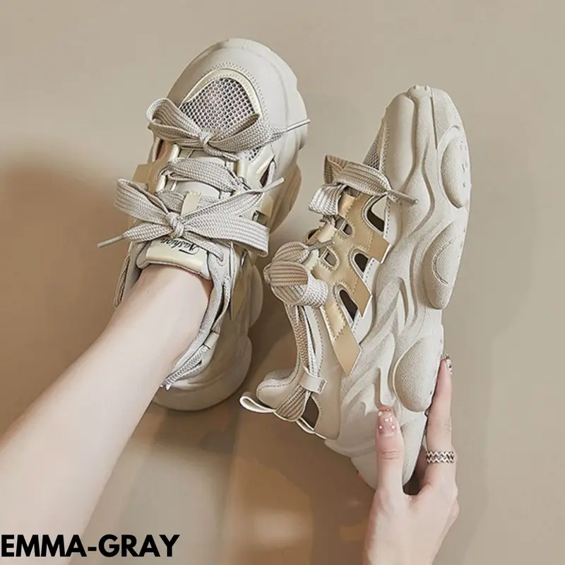 FINDME 36-40 Emma Sepatu Sneakers Wanita Fashion Spring Classic Bahan Pu 2