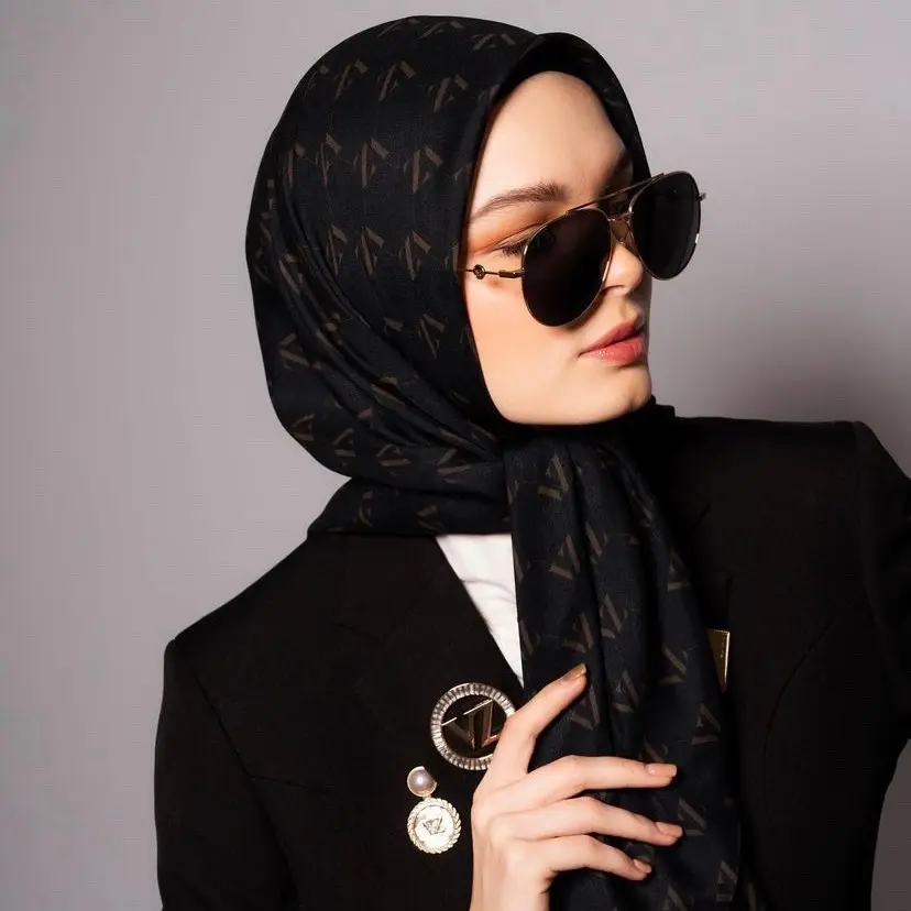 VZ Monogram Scarf by Vivi Zubedi [Jilbab Wanita Muslim]