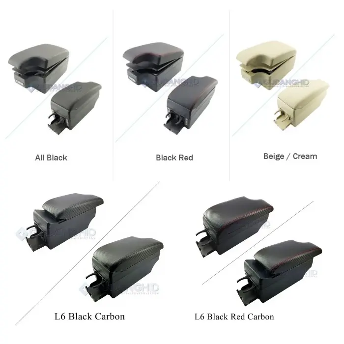 Armrest Box Port Charger + LED Up 7 USB Mobil Mazda CX3 CX-3 2015 - Ultima, All Black 8