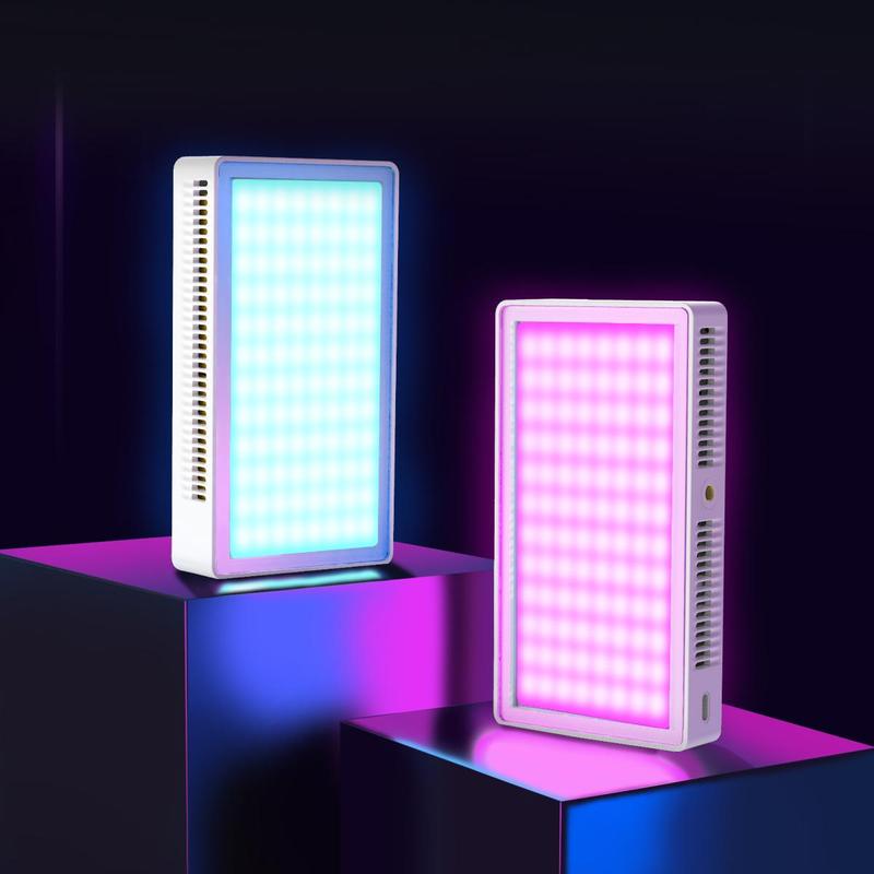 Portable Camera Light, 40W RGB Video Fill Light, LED Panel DSLR Photography Lighting 4