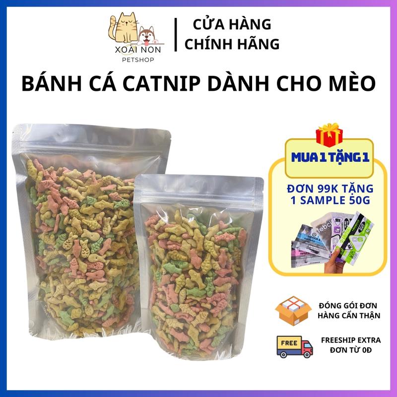 Bánh Cá Catnip Giảm Búi Lông Viêm Răng Hôi Miệng Cho Mèo- Xoài Non Petshop 0