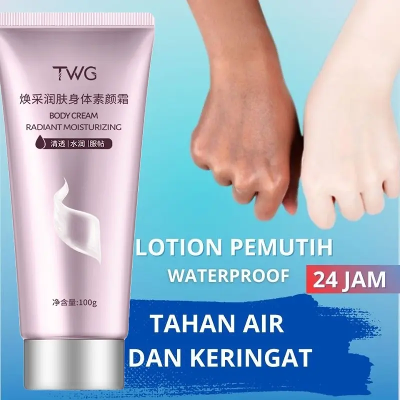 Body Whitening Lotion Body Makeup Cream Bleaching Body Glowing Cream Radiant Moisturizing Skin 100g
