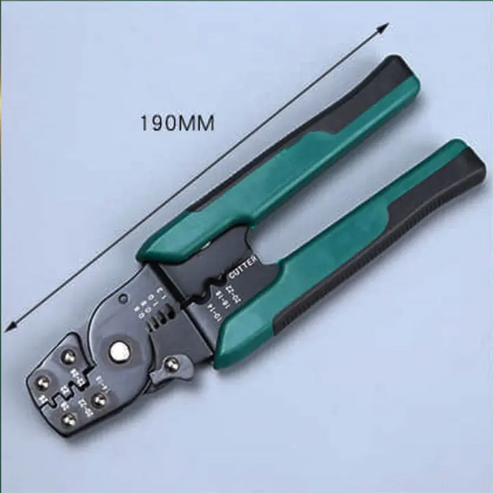 Hộp cos nhiều cỡ, thiết bị đầu cuối, kèm kìm xanh bấm cos, tuốt dây điện (100% đồng chất lượng cao) 1