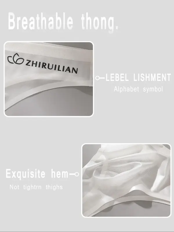 Women's Letter Print Thong, Soft Comfy Breathable Panty for Daily Wear, Women's Underwear for All Seasons 6