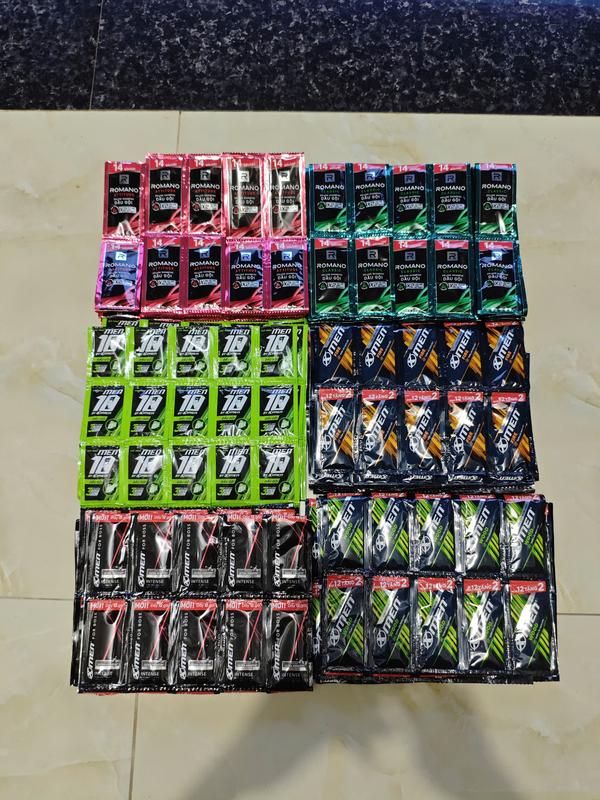 10 dây 140 gói Xmen/Romano dầu gội dành cho Nam Chăm Sóc Tóc