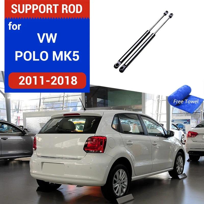 2pcs Rear Door Strut Bars Hydraulic Rod 6RD827550A for VW POLO MK5 6R/6C/61 2011 2012 2013 2014 2015 2016 2017 2018 0