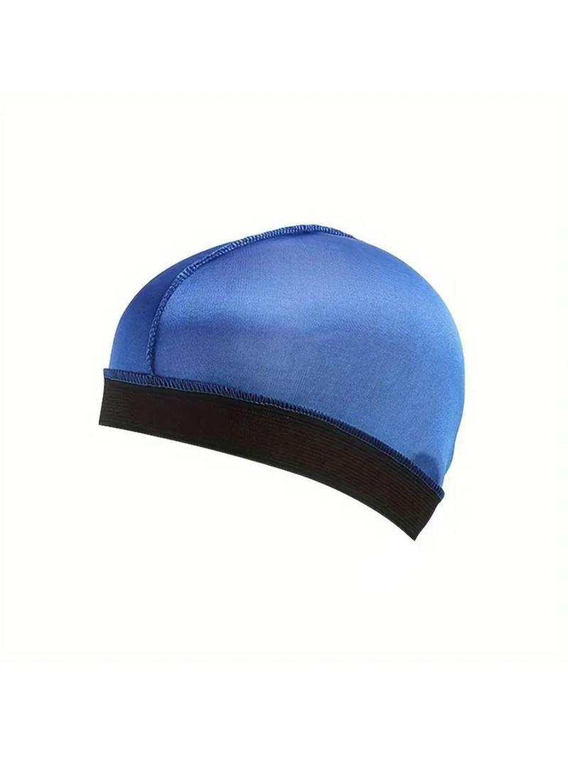 Product Introduction of Men's Simple Style Plain Color Wave Cap (5pcs), Casual Trendy Wave Cap, Fashionable Soft Hat for Daily Outdoor Sport Wear for Men 3
