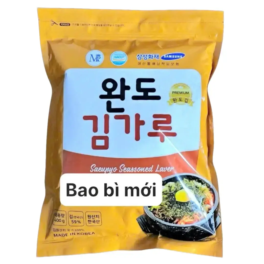 [ Gói 400g ] Rong Biển Vụn Trộn Cơm Ăn Liền Hàn Quốc Hiệu WanDo