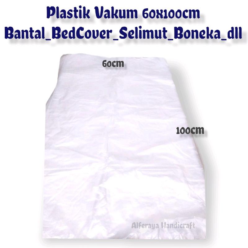 Plastik Vakum 60x100cm • Vacuum Bag • Plastik Packing Buram Jumbo • Plastik Vakum Bantal • BedCover • Selimut • Boneka • Plastik Vakum HDPE Buram 0.02mm • Plastik Packing Jumbo 2