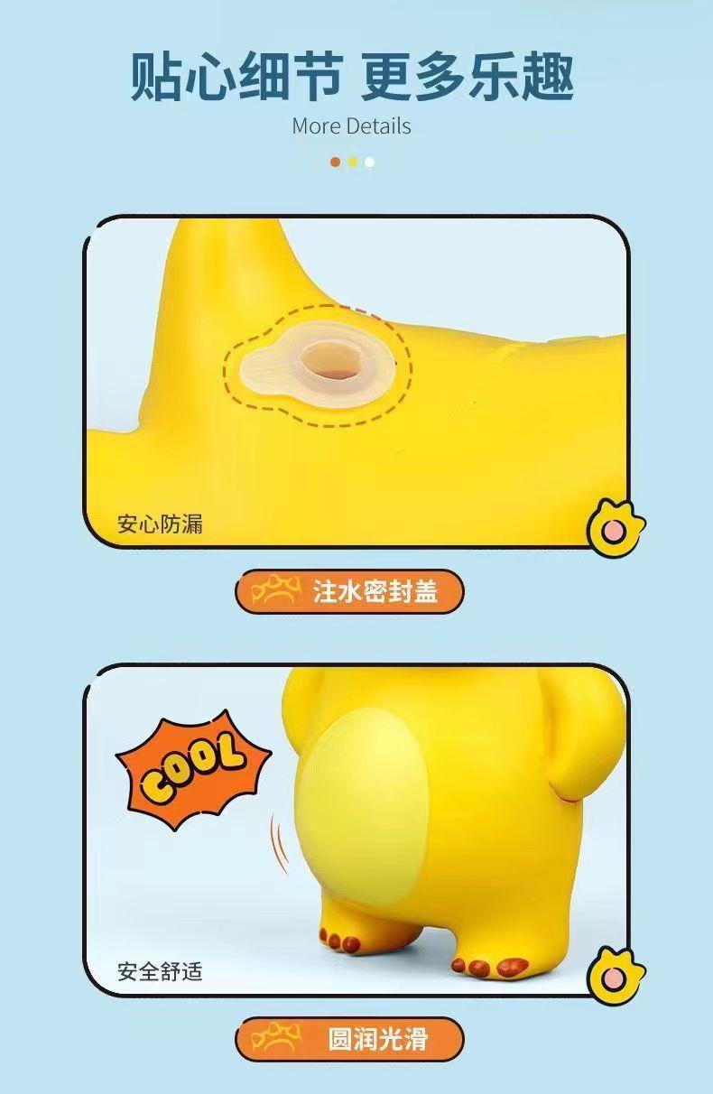 Product Introduction of Little Dinosaur Water machine Little Milk Dragon Press Spray Water Sprinkler Boys Girls Water machine Fight Children's Toy Beach Toy 7