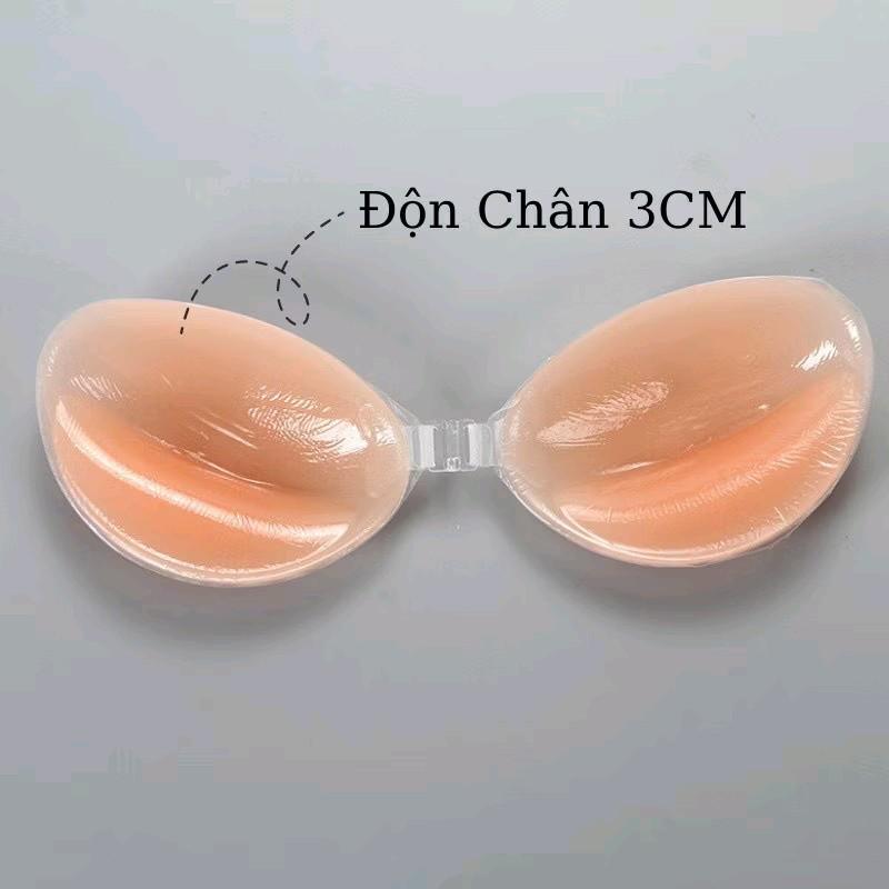 Áo Dán Ngực Silicon Cài Trước Nâng Vòng 1  Tặng Kèm Dây Quai Trong Kem Nữ Women Bra Lót Suốt Tàng Ép Không Độn Cao Su Tre br a