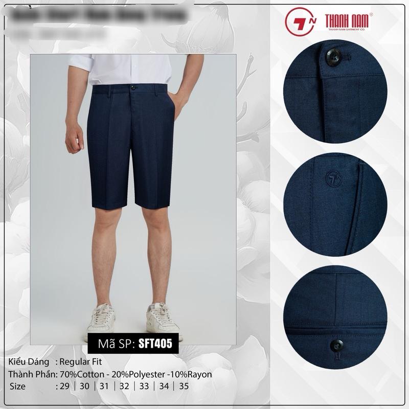 Quần Short vải nam hoạ tiết cao cấp 1