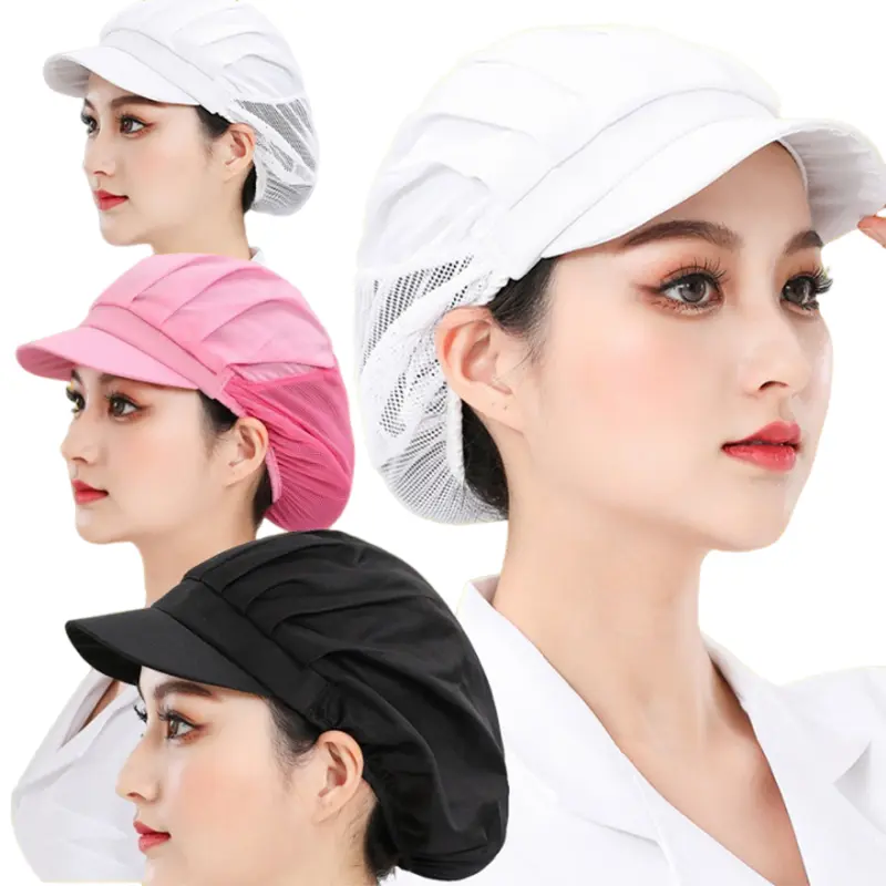 Mũ Đầu Bếp, Mũ Nấu Ăn, Lưới Tóc Sang Trọng, Cho Phục Vụ Thực Phẩm Nhà Bếp Và Nấu Ăn