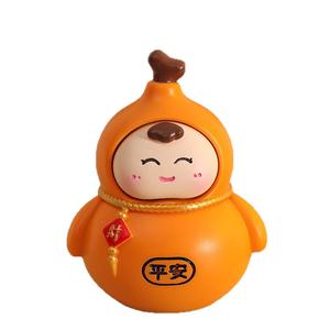 ユニーク ひょうたん 福禄 風水置物 吉祥フィギュア 運気アップ インテリア ストレス解消 デスク・車載 飾り 幸運ギフト