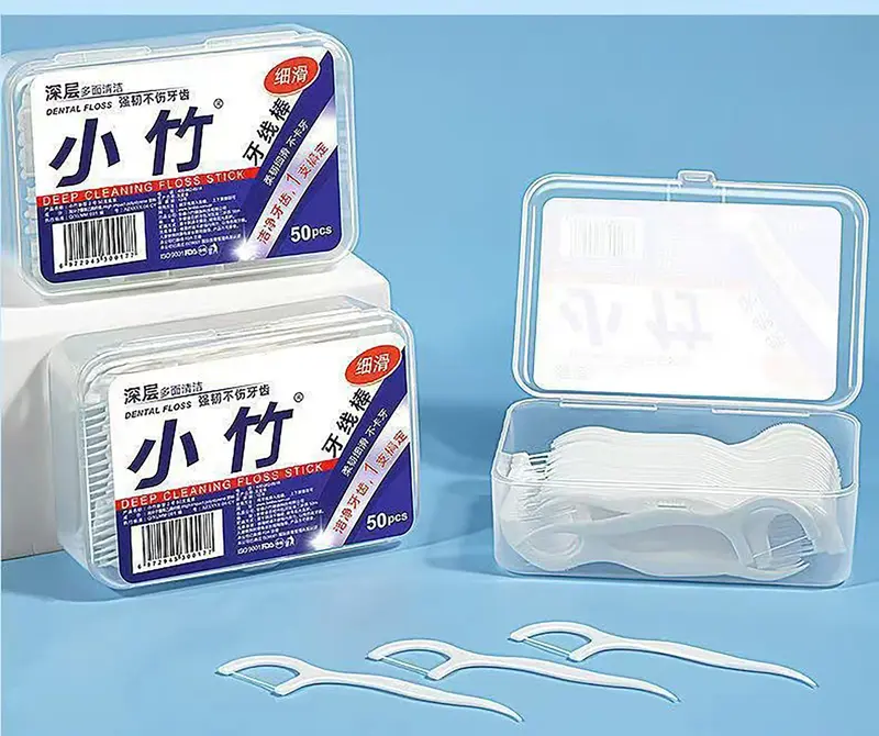 Hộp 50 Chiếc Tăm Chỉ Nha Khoa Sợi Chỉ Mảnh Combo 12 Hộp 600 Chiếc Tăm Chỉ Nha Khoa Lấy Thức Ăn Khỏi Kẽ Răng Độ Bền Cao Sạch Sẽ Tiết Kiệm 6