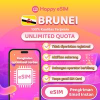 Gambar Happyesim eSIM Brunei Unlimited Daily High Speed Internet Data| Travel eSIM Travel Simcard - 500MB/HARI, 1 HARI dari Happyesim Kota Tangerang 1 Tokopedia