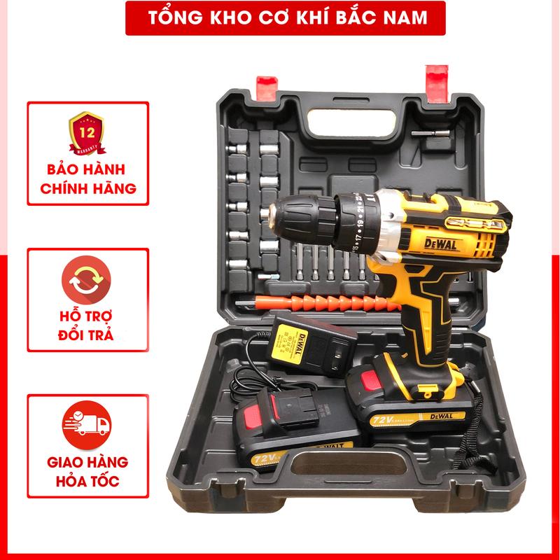 Máy Khoan DE.WALT 3 chức năng: Búa, Khoan, Vít. Sử dụng gia đình dùng khoan tường, khoan gỗ, bắn vít sắt, nhôm kính, thạch cao, gỗ nội thất...