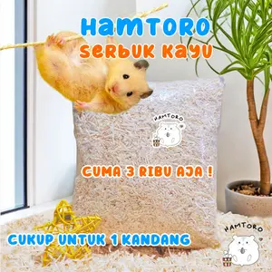 Hamtoro Serbuk Kayu Hamster 300g Bedding Hamster, Landak Mini, Kelinci Serutan Kayu bedding  hamster